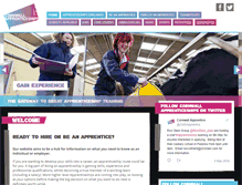 Tablet Screenshot of cornwallapprenticeships.com
